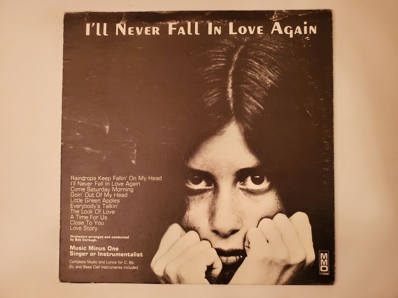 Music Minus One Orchestra (arranged and conducted by Bob DeAngelis) I'll Never Fall In Love Again vinyl record